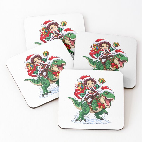 Item preview, Tanjiro Kamado Demon Slayer Christmas T Rex Ride designed and sold by mildaclairmo.