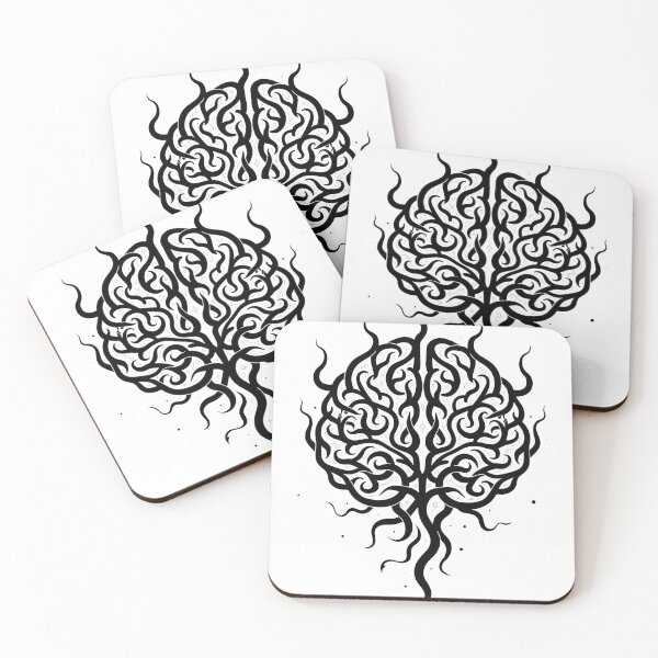Item preview, Symmetric Brain Neural Connections Tattoo Flash Design designed and sold by Qubivibe.