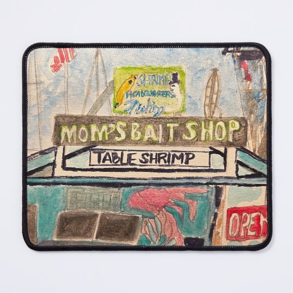 Item preview, Rockport Coastal Bait Shop Watercolor designed and sold by BirdandaBrush.
