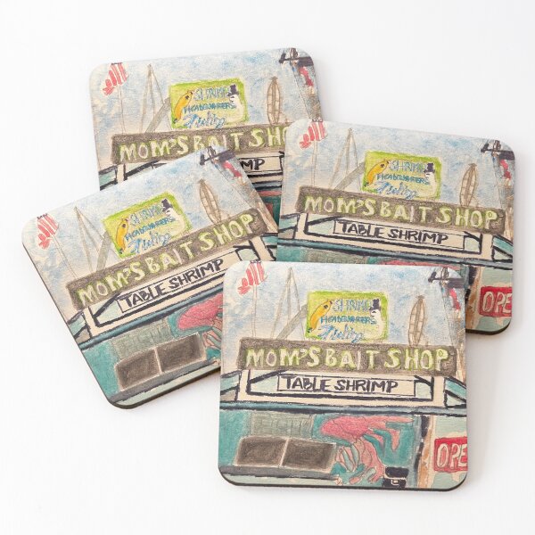Item preview, Rockport Coastal Bait Shop Watercolor designed and sold by BirdandaBrush.