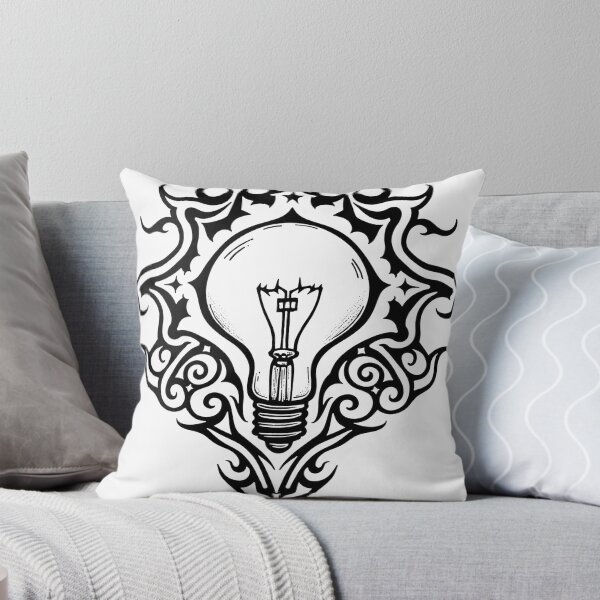 Item preview, AI Inspired Lightbulb Tattoo Flash designed and sold by Qubivibe.
