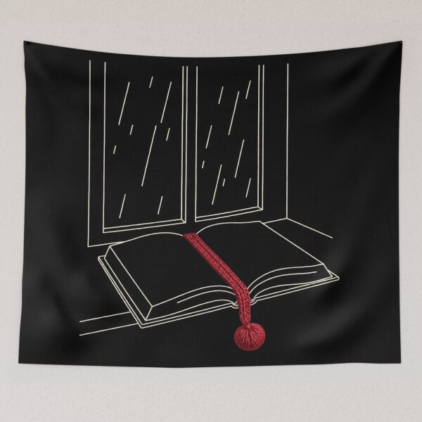 Item preview, Open Book with Red Knitted Bookmark designed and sold by knitcorner26.