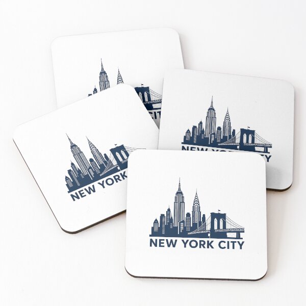 Item preview, Nyc Skyline Gift - New York City Silhouette designed and sold by RedRubyBubble.