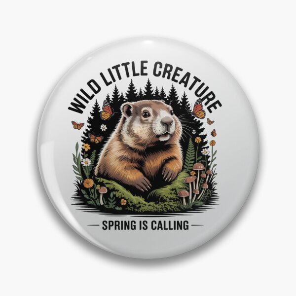 Item preview, wild little creature spring is calling woodland animal nature poster art designed and sold by DariaOltes.