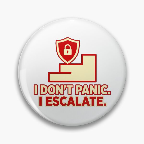 Item preview, I Don’t Panic I Escalate Shirt, Incident Responder Gift, Cybersecurity Humor designed and sold by cybertreat.