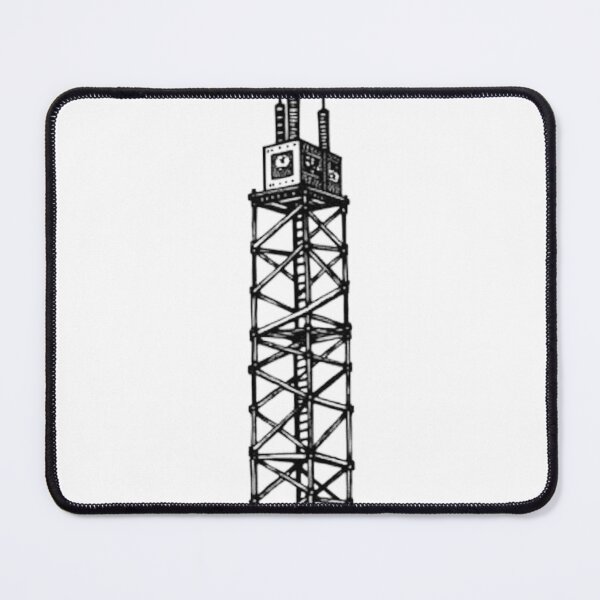 Item preview, Bold Black Ink Ham Radio Tower Tattoo Flash designed and sold by Qubivibe.