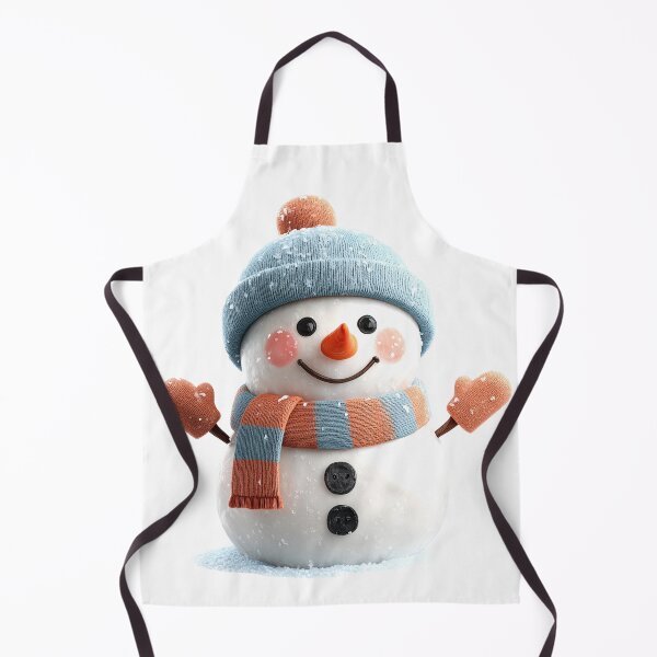Item preview, Adorable Snowman with Blue Beanie and Orange Scarf designed and sold by colorful-white.
