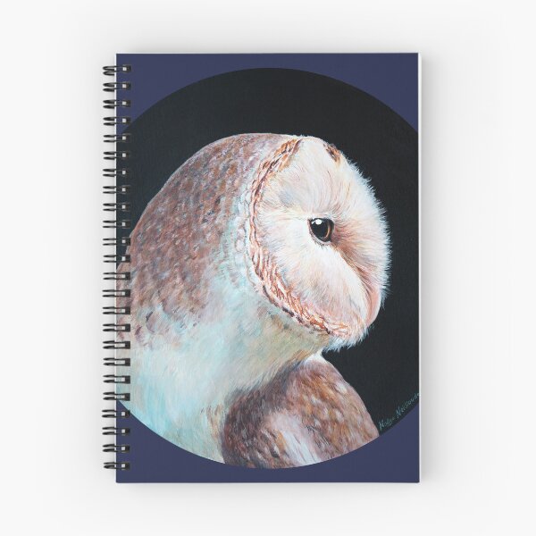 Item preview, Barn Owl - Soft But Fierce - realistic owl art designed and sold by Nadya Neklioudova.