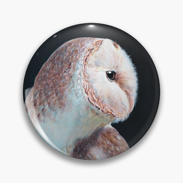 Item preview, Barn Owl - Soft But Fierce - realistic owl art designed and sold by Nadya Neklioudova.