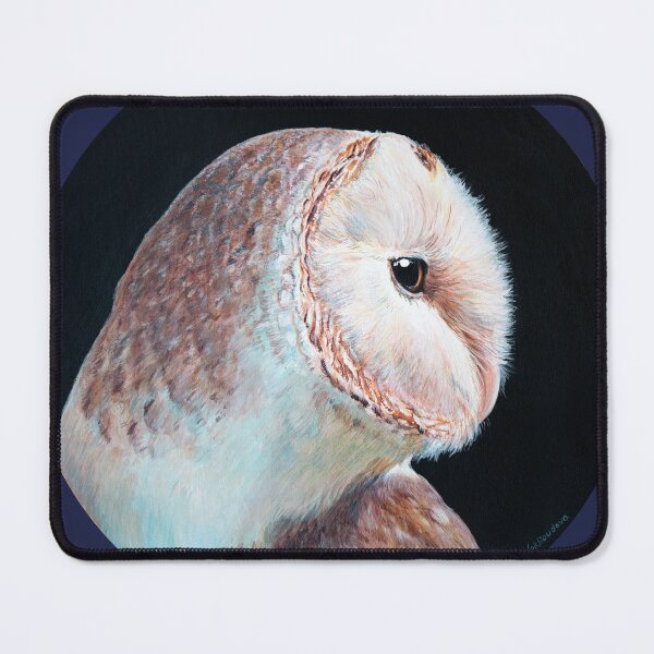 Item preview, Barn Owl - Soft But Fierce - realistic owl art designed and sold by Nadya Neklioudova.