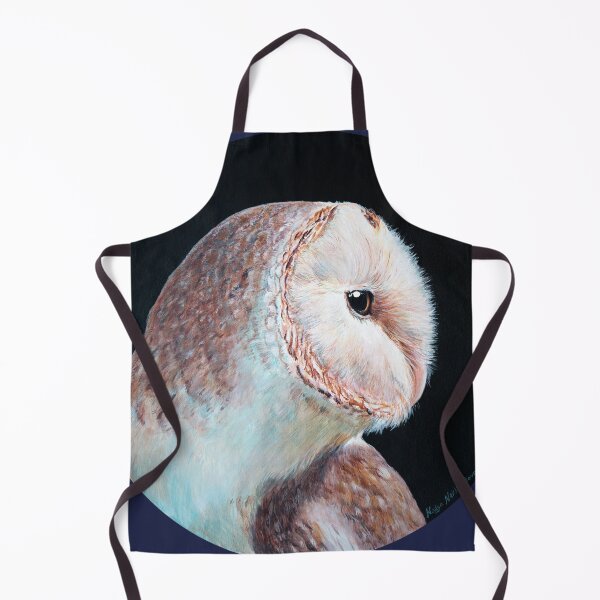 Item preview, Barn Owl - Soft But Fierce - realistic owl art designed and sold by Nadya Neklioudova.