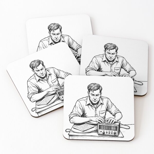 Item preview, Vintage HAM Radio Operator Tattoo Flash designed and sold by Qubivibe.