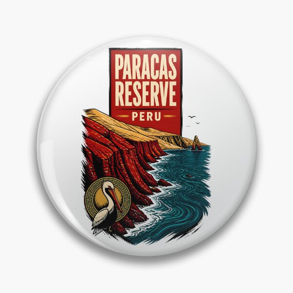 Item preview, Paracas Reserve Peru Vintage Travel Tourism designed and sold by TravelersGems.