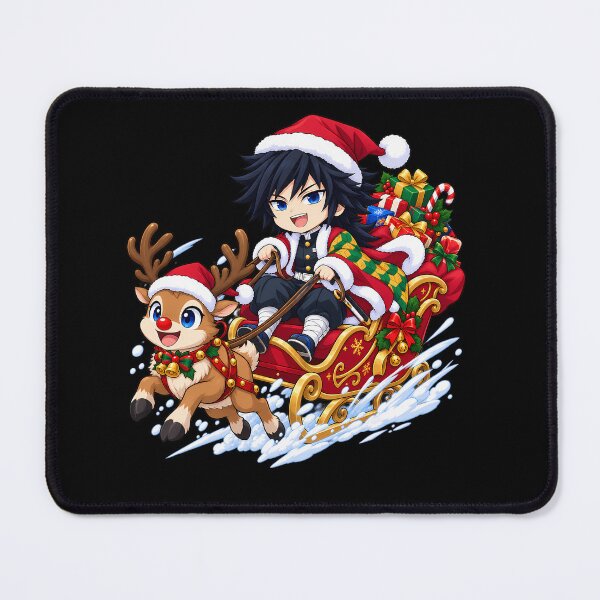Item preview, Giyu Tomioka Demon Slayer Christmas Sleigh Reindeer designed and sold by mildaclairmo.