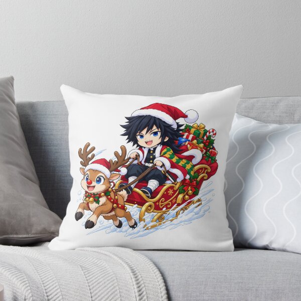 Item preview, Giyu Tomioka Demon Slayer Christmas Sleigh Reindeer designed and sold by mildaclairmo.