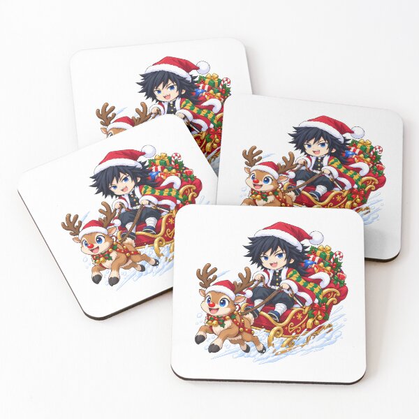 Item preview, Giyu Tomioka Demon Slayer Christmas Sleigh Reindeer designed and sold by mildaclairmo.