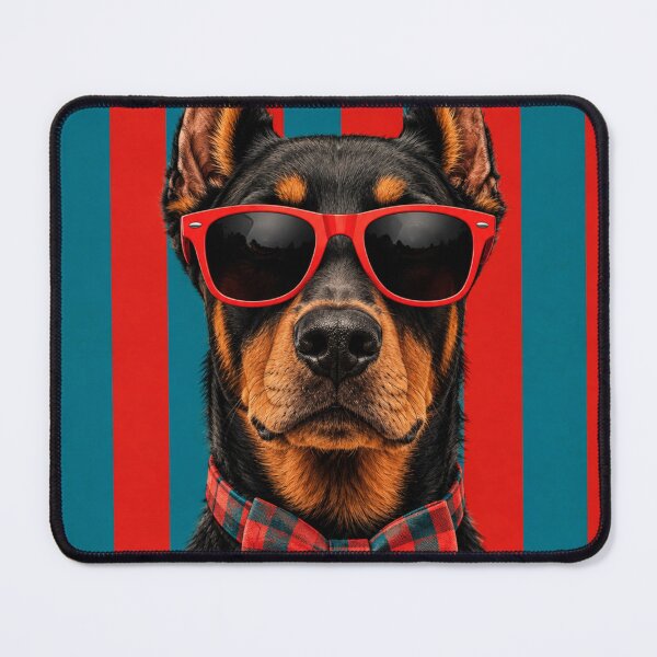 Item preview, Cool Doberman in Red Sunglasses designed and sold by AnyGil.