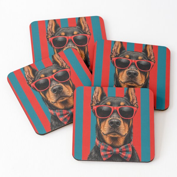 Item preview, Cool Doberman in Red Sunglasses designed and sold by AnyGil.