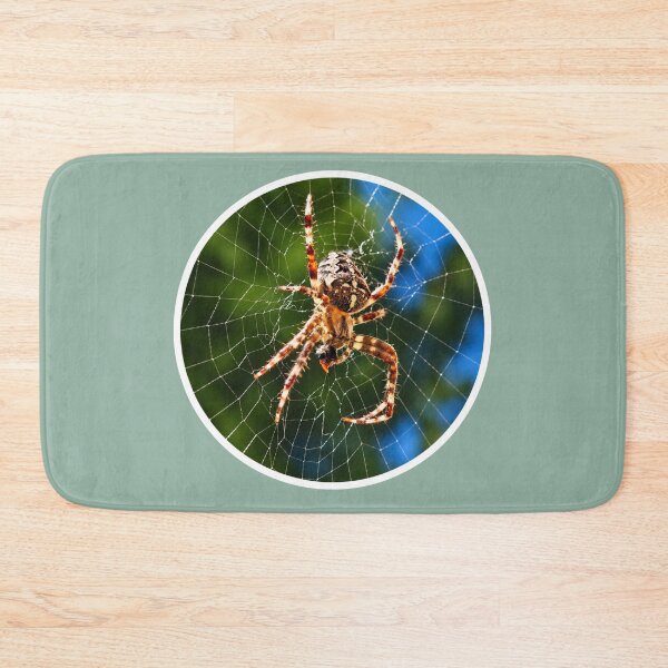 Item preview, Orb Weaver Spider on Web – Macro Nature Photography designed and sold by GusiaTreasures.