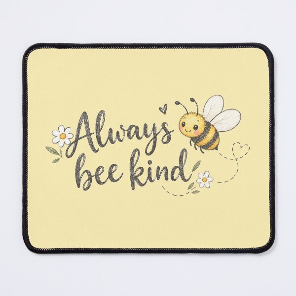 Item preview, Always Bee Kind – Cute Bee Pencil Sketch Handwritten Quote designed and sold by Lyannaadesign.
