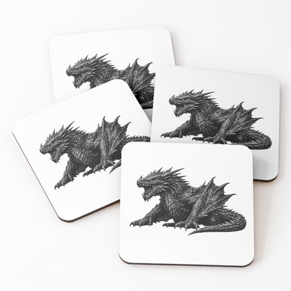 Item preview, Realistic Black Dragon – Dark Fantasy Dragon Art designed and sold by Classic Chaos Creations.