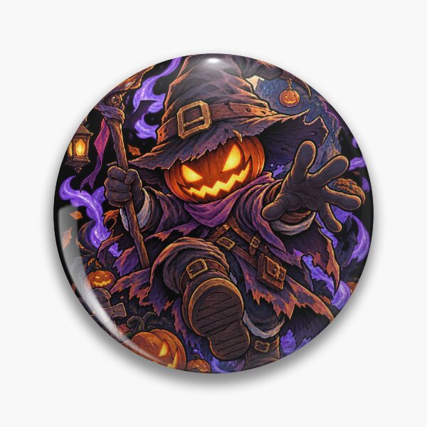 Item preview, Halloween Pumpkin Scarecrow - Spooky Gothic Night designed and sold by Rosteri.