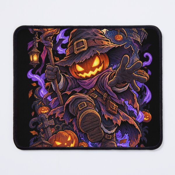 Item preview, Halloween Pumpkin Scarecrow - Spooky Gothic Night designed and sold by Rosteri.