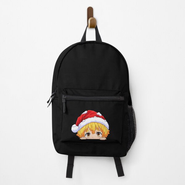 Item preview, Zenitsu Agatsuma Demon Slayer Christmas Peeking Santa Hat designed and sold by mildaclairmo.