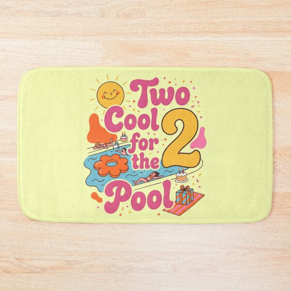 Item preview, Two Cool for the Pool 2nd Birthday – Cute Pool Party Design designed and sold by Sea Gem.