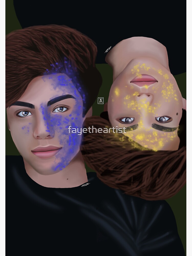 "Stokes Twins " Sticker for Sale by fayetheartist | Redbubble