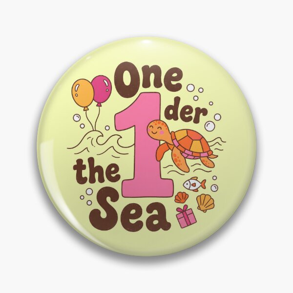 Item preview, One der the Sea Turtle 1st Birthday – Cute Ocean Birthday Design designed and sold by Sea Gem.