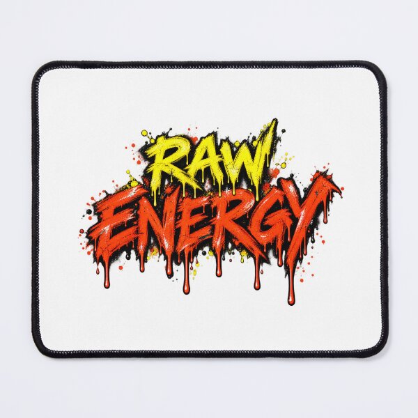 Item preview, Raw Energy Distressed Streetwear Text designed and sold by Inkworksbyshery.