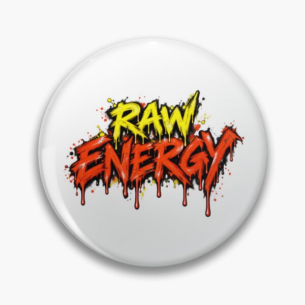 Item preview, Raw Energy Distressed Streetwear Text designed and sold by Inkworksbyshery.