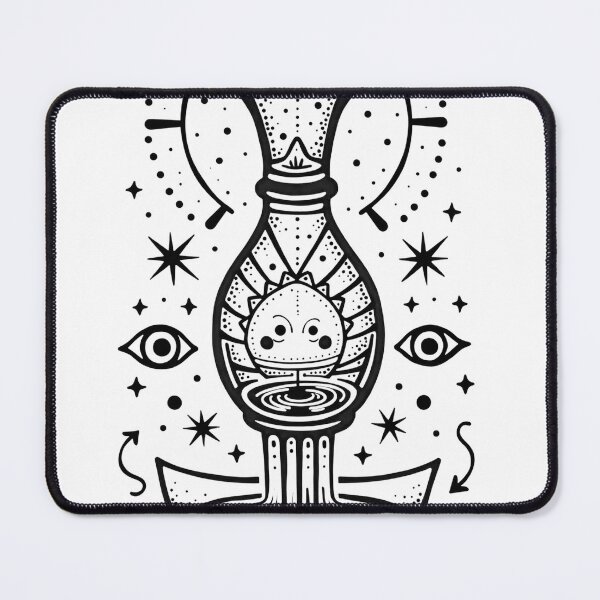 Item preview, Bold Black Ink Aquarius Water Bearer Tattoo Flash designed and sold by Qubivibe.