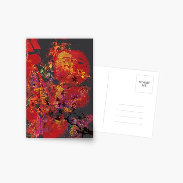 the spirit of the kokeshi Postcard