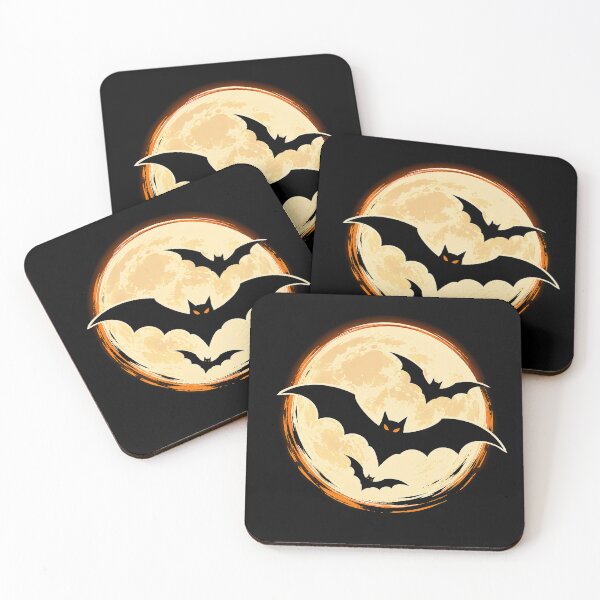 Item preview, Full Moon Bats – Spooky Halloween Bat Silhouette Art designed and sold by Stinky Lincy's Apparel Company.