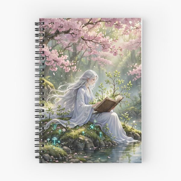 Item preview, Cozy Illustration of a Goddess Reading Life into Existence designed and sold by Fanta-sticky.