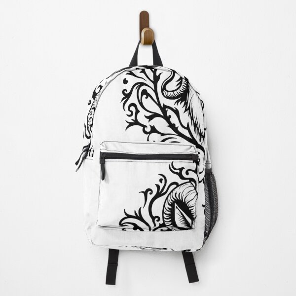 Item preview, Bold Black Ink Ram Head Tattoo Flash Design designed and sold by Qubivibe.