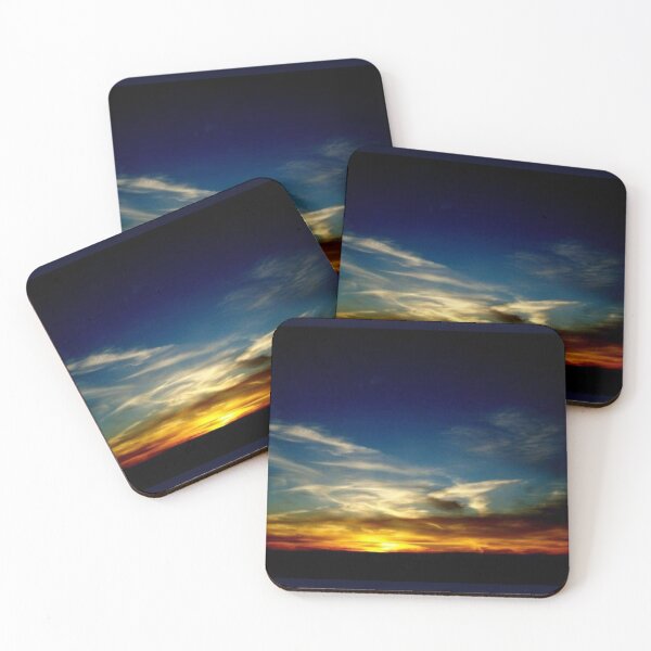 Item preview, Tantramar Marsh Sunset Blue Gold Black designed and sold by DianeBP.