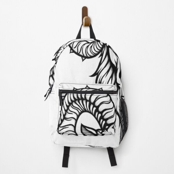 Item preview, Stylized Aries Ram Head Tattoo Flash Design designed and sold by Qubivibe.