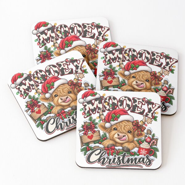Item preview, Mooey Christmas holiday animal designed and sold by Uniquememorable.