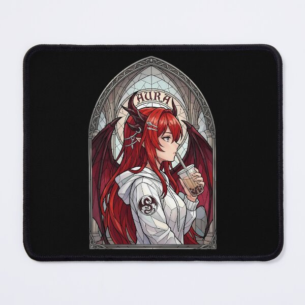 Item preview, Surtr Arknights Prelude Dawn Bubble Tea Stained Glass designed and sold by mildaclairmo.