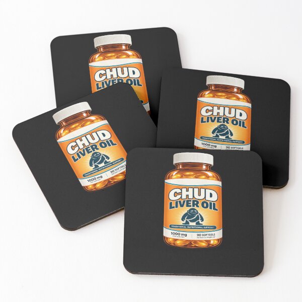 Item preview, Funny CHUD Meme Liver Oil Supplement Bottle Illustration Art designed and sold by elderberry.