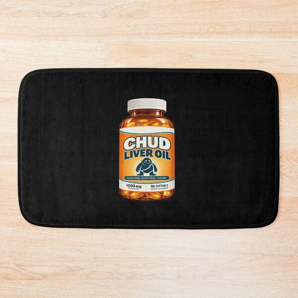 Item preview, Funny CHUD Meme Liver Oil Supplement Bottle Illustration Art designed and sold by elderberry.