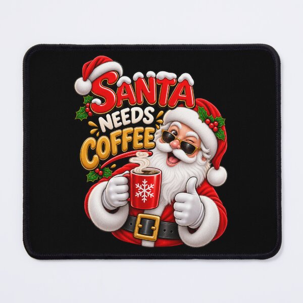 Item preview, Funny Santa Needs Coffee Christmas Sunglasses designed and sold by StaticEmpire.