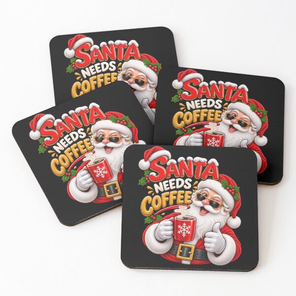 Item preview, Funny Santa Needs Coffee Christmas Sunglasses designed and sold by StaticEmpire.