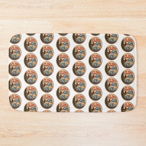 Item preview, Rock Climbing Gift - Retro Climb On designed and sold by RedRubyBubble.