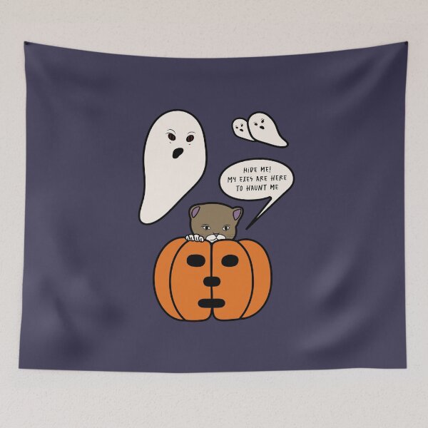 Item preview, Haunted Kitten Illustration - Ghosts of Exes designed and sold by OG-Graphics.