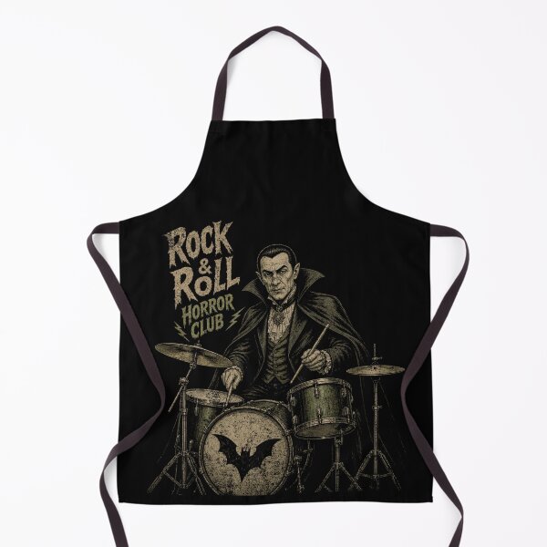 Item preview, Dracula Playing Drums - Rock & Roll Horror Club designed and sold by Nacho Average Designs.