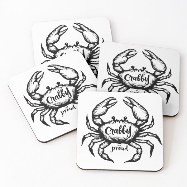 Item preview, Crabby and Proud Crab Tattoo Flash designed and sold by Qubivibe.